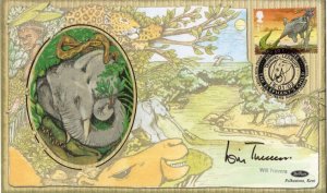 Will Travers Born Free Foundation President Elephant Hand Signed FDC