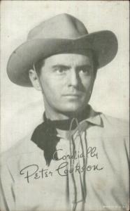 Cowboy Actor Peter Cookson Arcade/Exhibit/Mutoscope Card