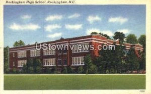 Rockingham High School - North Carolina NC Postcard