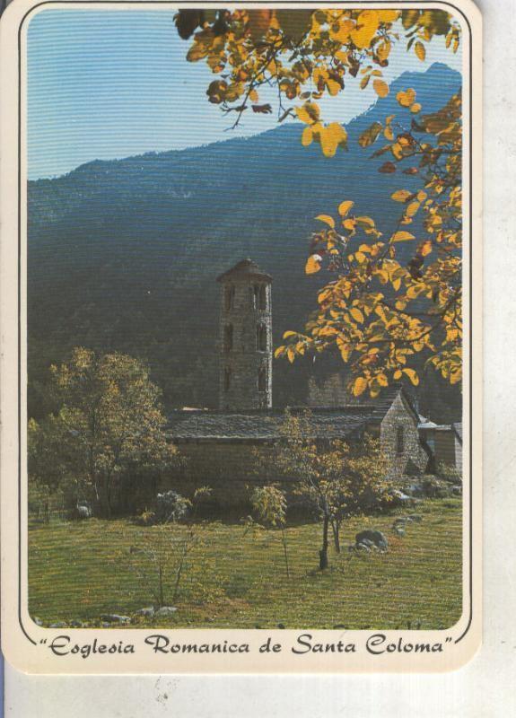 Postal 013853: Iglesia romanica de Santa Coloma, Andorra