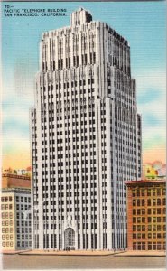 Pacific Telephone Building - San Francisco California Post Card