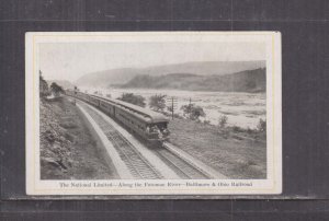 WASHINGTON DC., THE NATIONAL LTD., ALONG THE POTOMAC RIVER, TRAIN, c1930 ppc.