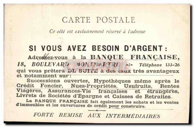 Old Postcard Paris Church of Saint Francois de Sales