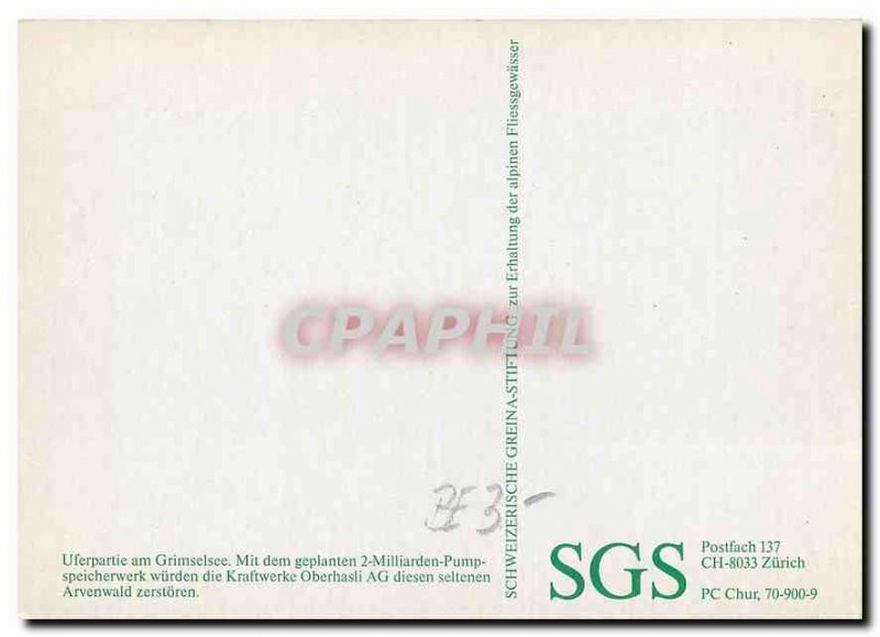 Postcard Modern Uferpartie am Grimselsee