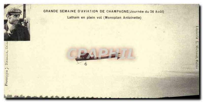 COPY Great Week D & # 39Aviation De Champagne 26 August Latham Antoinette mon...