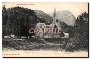 Old Postcard The High Pyrenees Lourdes Gave Banks