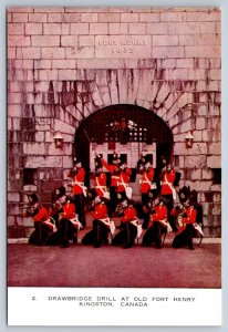 Drawbridge Drill, Old Fort Henry, Kingston Ontario, Vintage Chrome Postcard #2