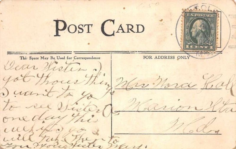 Harold Missouri Greetings US Map  Vintage Postcard AA109018