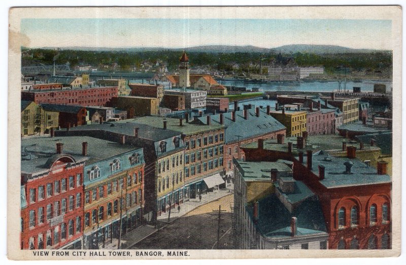 Bangor, Maine, View From City Hall Tower