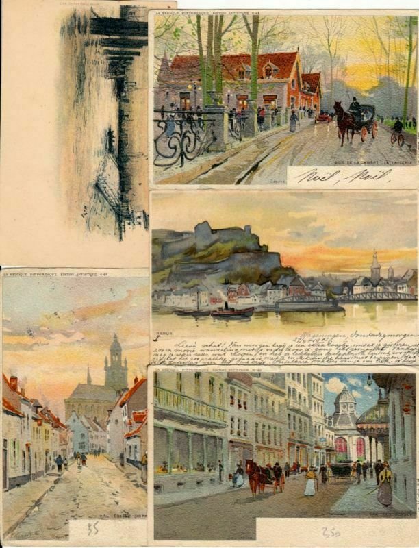 BELGIUM 77 Litho CPA pre-1910 (L2914)