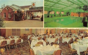 NASHVILLE, Tennessee TN   BILTMORE HOTEL COURT  Indoor Pool  ROADSIDE  Postcard