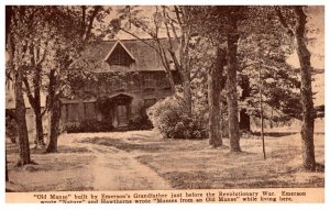 Massachusetts  Emerson's  Old Manse Home