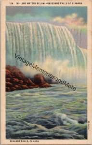 Boiling Waters Below Horseshoe Falls of Niagara Canada Postcard PC207