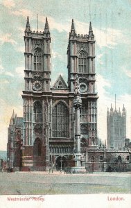 Vintage Postcard 1905 Westminster Abbey Collegiate Church London England