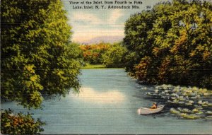 New York Adirondacks View Of The Inlet From Fourth and Fifth Lake Inlet