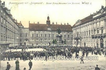 Kaiser Franz Monument von Marchesi Wien - Vienna Austria Postal Used Unknown 