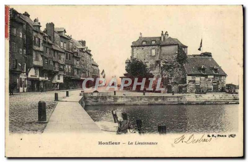 Old Postcard Honfleur Lieutenancy