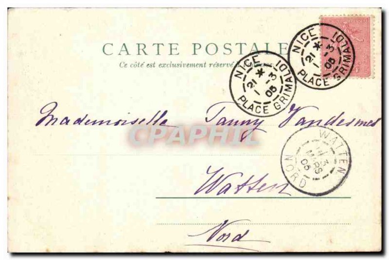 Nice Old Postcard Hotel d & # 39Angleterre Hotel de France