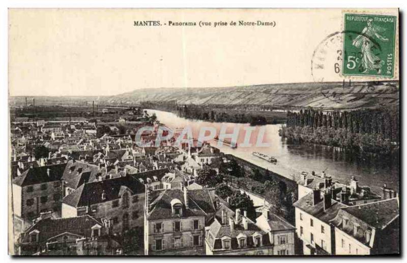 Mantes - Panorama - Old Postcard