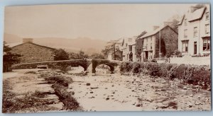 Wales Postcard View of Bridge Over River c1910 Unposted Antique RPPC Photo