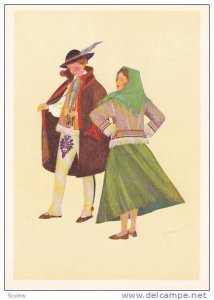 AS: Couple in Polish Costume, Irena Czarnecka, 10-20s