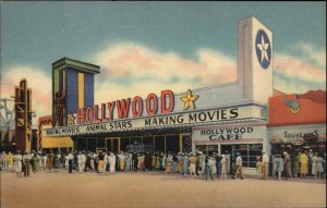 Dallas TX Texas Centennial Exposition Hollywood Theatre NICE LINEN Postcard