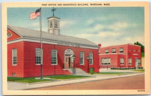 M-43619 Post Office and Makepeace Building, Wareham, Massachusetts, USA