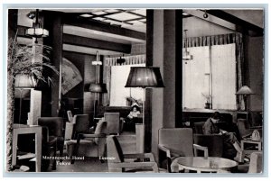 Tokyo Japan Postcard Interior Lounge Marunouchi Hotel c1940's Vintage Unposted