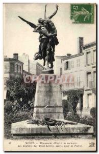 Niort Old Postcard high monument to the memory of the children of Sevres Two ...