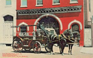 York PA Fire Department Vigilant Chemical Fire Engine Postcard