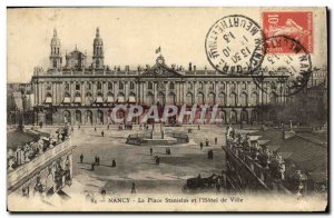 Old Postcard Nancy La Place Stanislas and The City Hotel