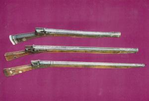 Turkish XVII & XVII Century Match Lock Rifles Turkey Istanbul Old Gun Postcard