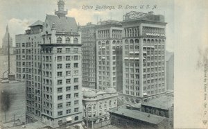 USA Office Buildings St. Louis U.S.A. Vintage Postard 07.40