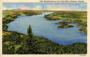 VT - Newport. Lake Memphremagog from Owl's Head