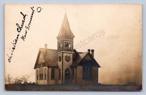 J87/ New Somerset Ohio RPPC Postcard c10 Steubenville Christian Church 1074