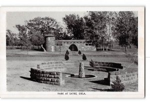 Sayre Oklahoma OK Vintage Postcard Park