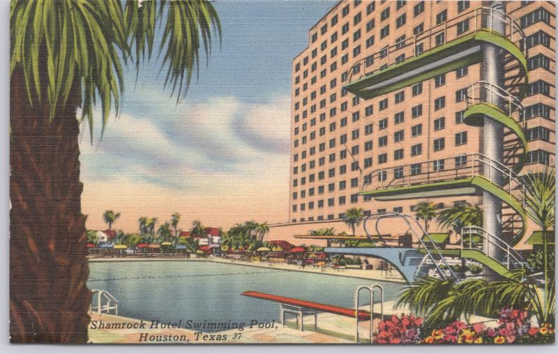 Houston, Texas, Shamrock Hotel Swimming Pool - 