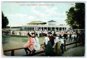 1912 Casino Lake Harriet Exterior Building Minneapolis Minnesota VintagePostcard