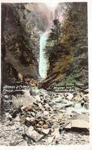 Spray of Pearls Falls, Indian River Park, Vancouver, Canada, Real Photo Postcard