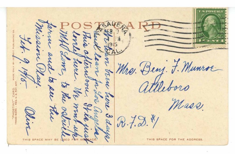 CA - Pasadena. Hotel Green, West Building Entrance