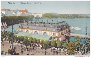 HAMBURG, Germany, 1900-1910's; Alsterpavillon Am Jungfernstleg