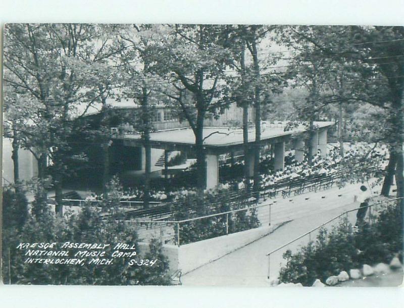 1950's rppc NICE VIEW Interlochen - Near Garfield & Traverse City MI i7649