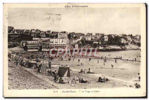 Postcard Old Saint Cast The Beach and L & # 39Isle