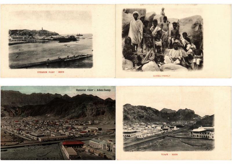 ADEN YEMEN 16 Vintage Postcards with BETTER Mostly pre-1920