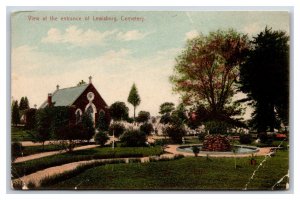 Entrance to Cemetery Lewisburg Pennsylvania PA UNP DB Postcard P23