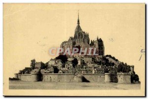 Normandy Mont Saint Michel Old Postcard General view East Face