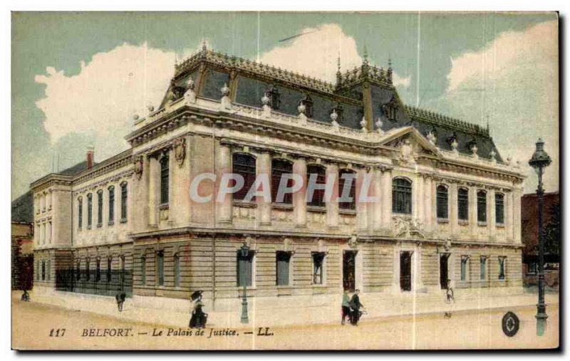 Old Postcard Belfort Courthouse