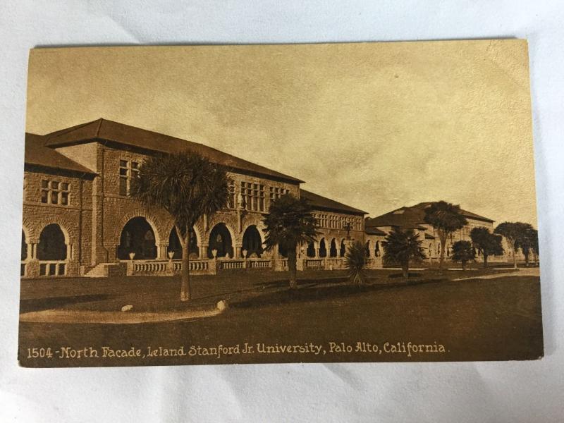 Early 1900s North Facade, Leland Stanford Jr. University, Palo Alto, CA Postcard