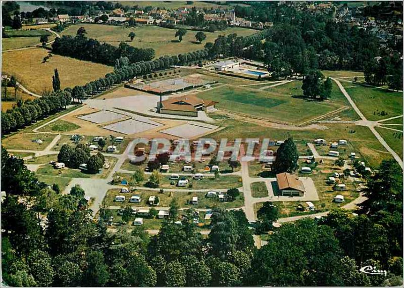 Modern Postcard Bourbon Archambault Allier Aerial view of the park and recrea...