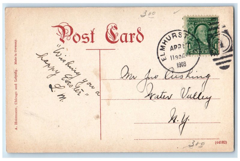1908 The German Building Jackson Park Chicago Illinois IL Posted Postcard